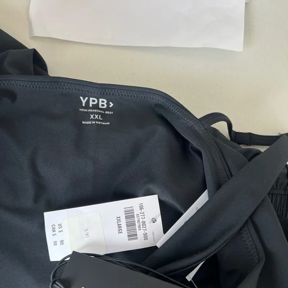 YPB Abercrombie sculptLUX‎ Hybrid Flyaway One Piece Romper Black Sz XXL - Picture 9 of 9